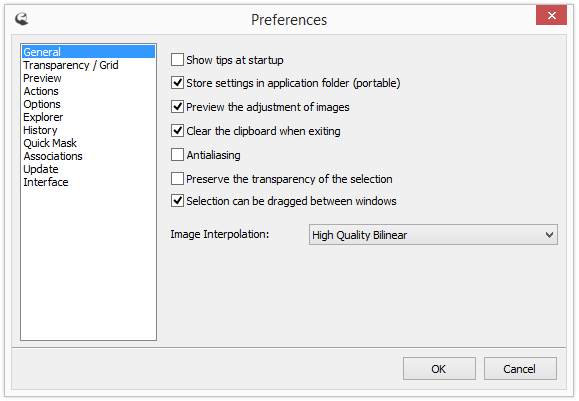 General Preferences