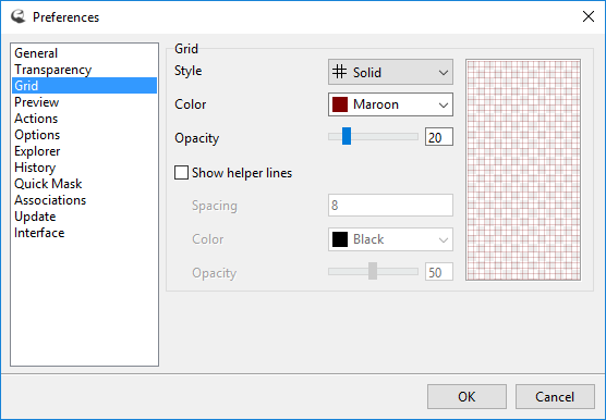 Grid Preferences