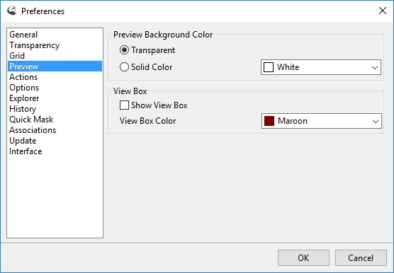 Preview Preferences